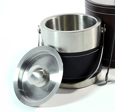 Leather Wrapped Stainless Steel
